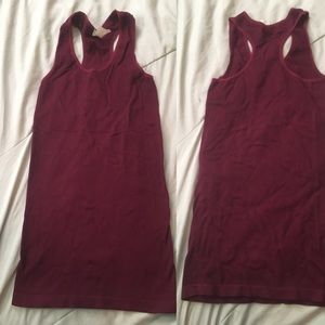 Burgundy Tight fitting tank